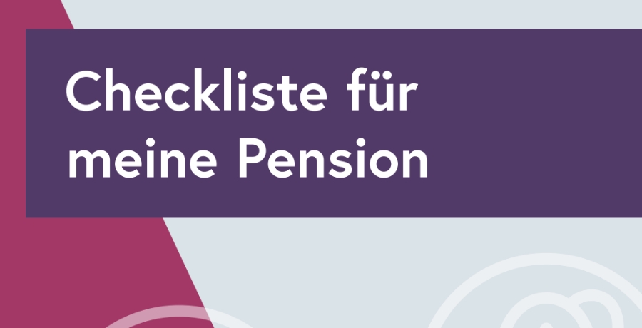 Checkliste für meine Pension