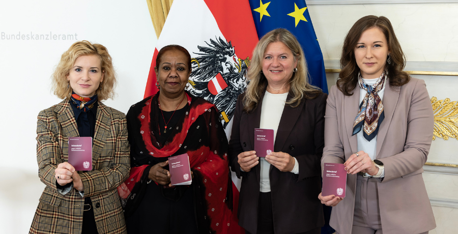 Sliderbild zur Pressekonferenz "Präsentation des Schutzbriefs gegen weibliche Genitalverstümmelung"